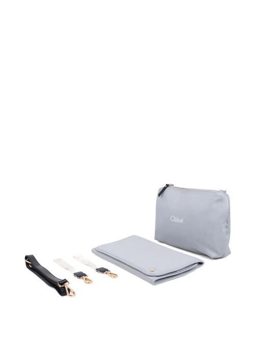 Borsa fasciatoio Chloé Kids in denim blu con logo Chloe' Kids | C20943Z10